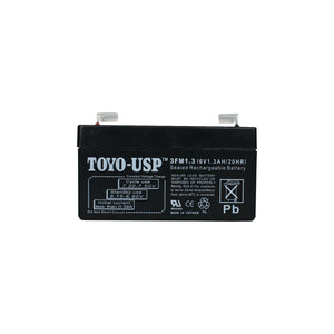 TOYO 6 Volt 1.3 Ah (3FM1.3) SLA Battery With F1 Standard Terminal