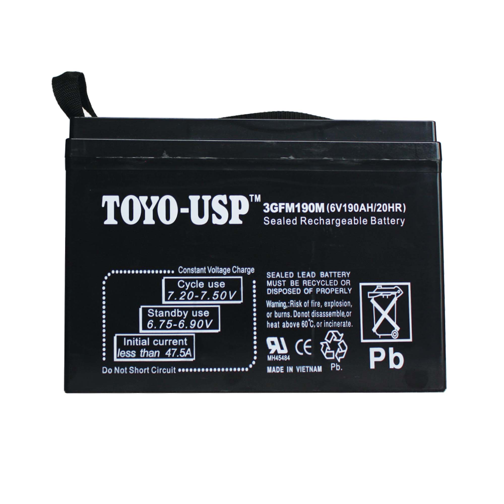 TOYO 6 Volt 190 Ah (3GFM190M) SLA Battery