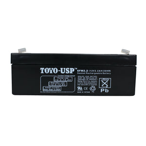 TOYO 12 Volt 2.2 Ah (6FM2.2) SLA Battery With F1 Standard Terminal