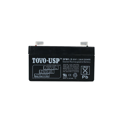 TOYO 6 Volt 1.3 Ah (3FM1.3) SLA Battery With F1 Standard Terminal