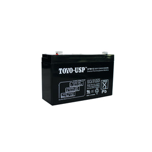 TOYO 6 Volt 12 Ah (3FM12) SLA Battery With F1 Standard Terminal