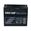TOYO 12 Volt 18 Ah (6FM18-NB) SLA Battery With B1 Nut and Bolt Terminal