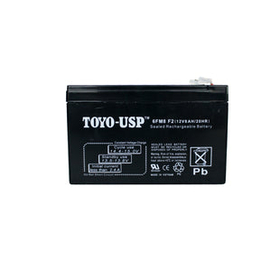 TOYO 12 Volt 8 Ah (6FM8 F-2) SLA Battery With F2 Standard Terminal